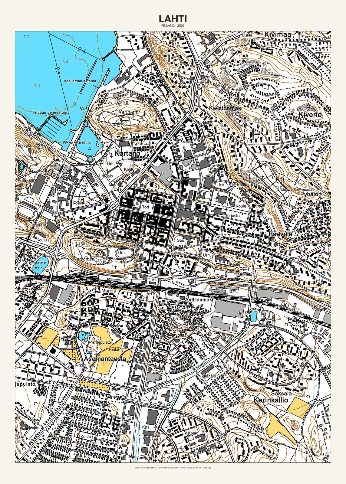 Lahtin karttajuliste vuodelta 2005