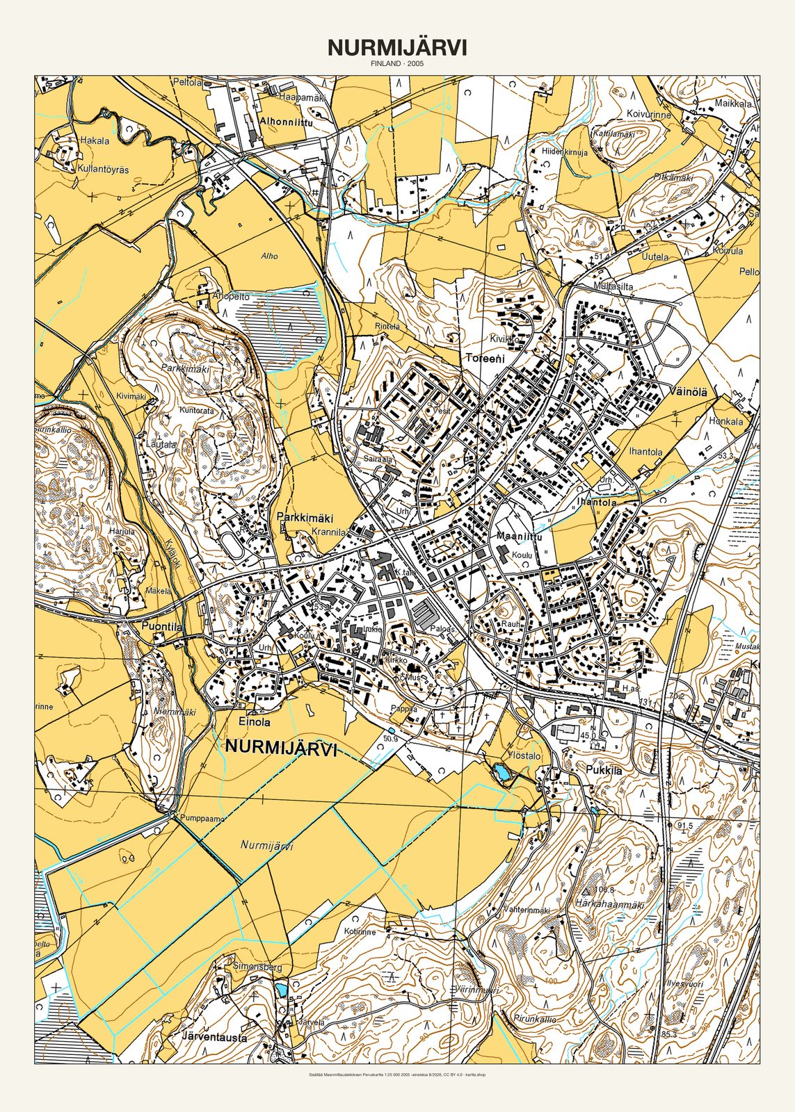 Nurmijärvin karttajuliste vuodelta 2005