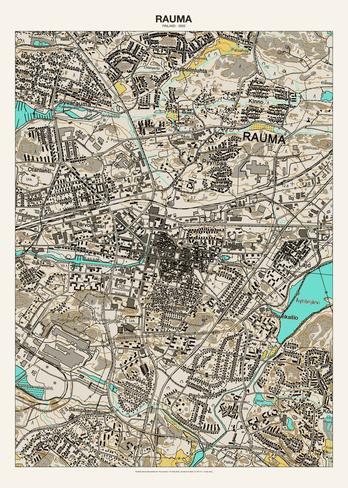 Rauman karttajuliste vuodelta 2005